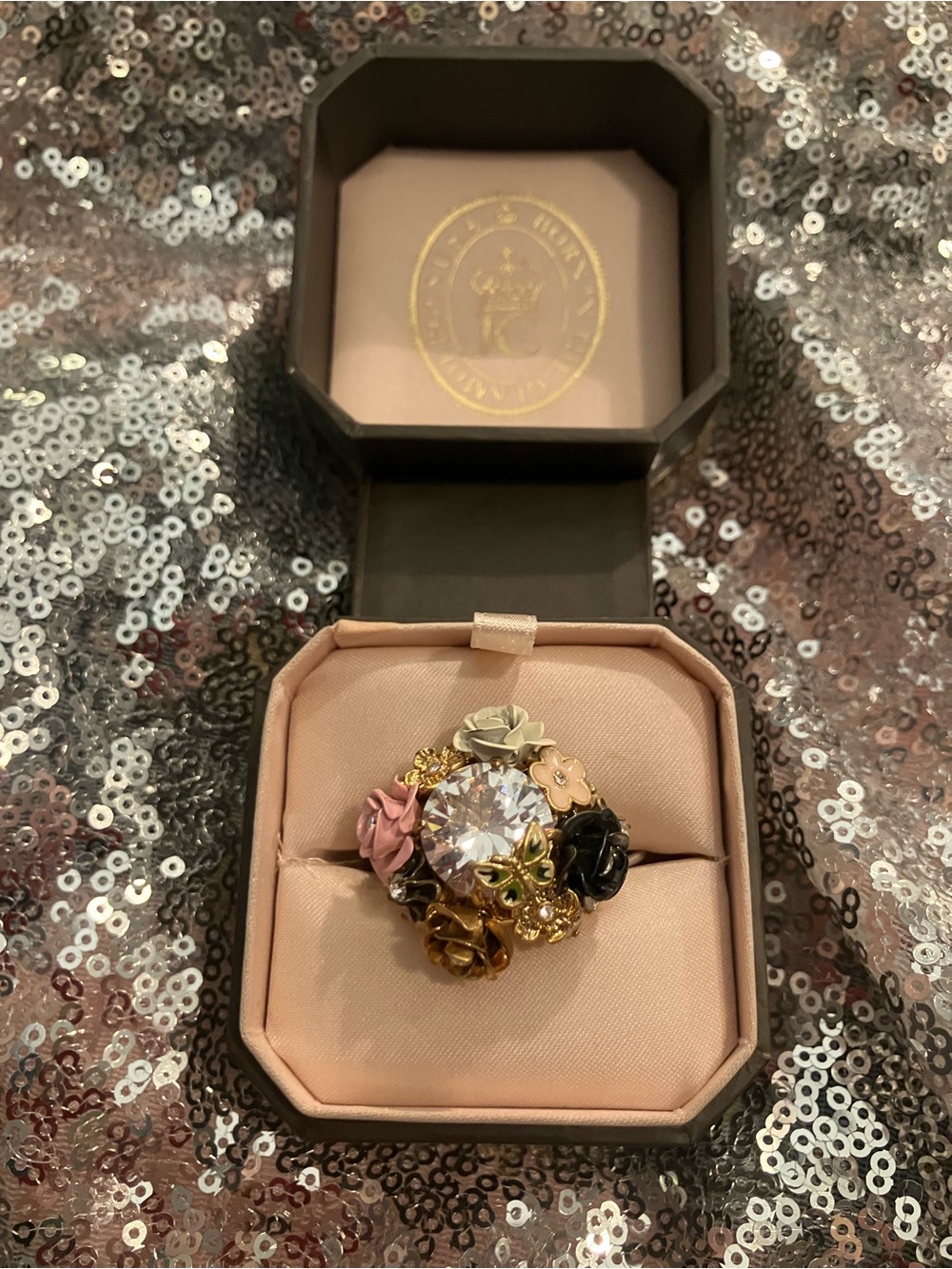 Vintage Juicy Couture Floral Cluster Ring